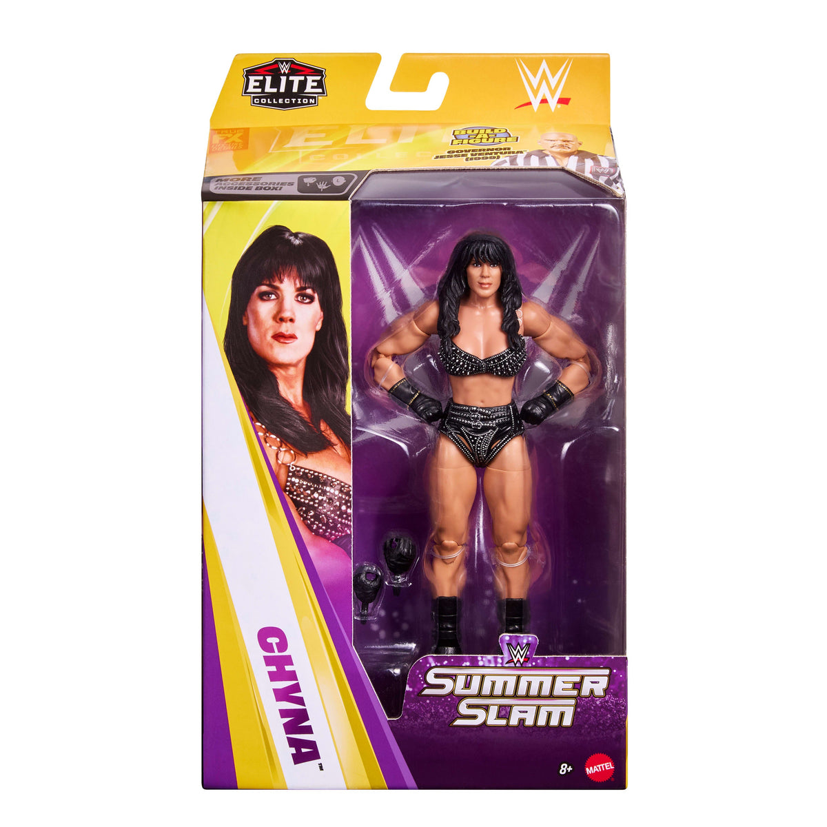 WWE Elite Collection Premium Live EVent Chyna Action Figure Set, Summerslam Series
