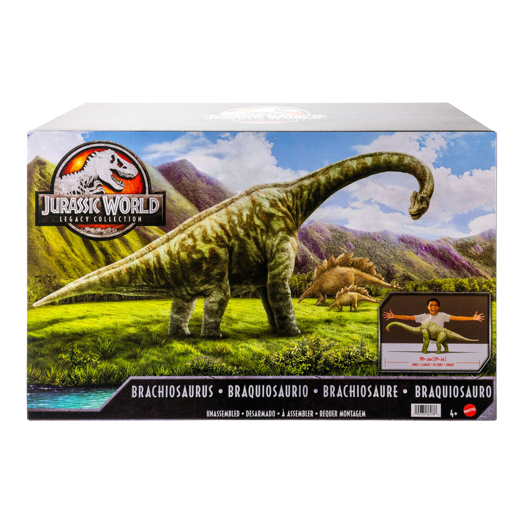 Jurassic World Legacy Collection Brachiosaurus Dinosaur 39 Inch Figure, Jurassic Park IIi Design