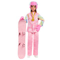 Barbie Careers Snowboarder Doll in Pink Jacket With 10+ Accessories including Color-Change Snowboard