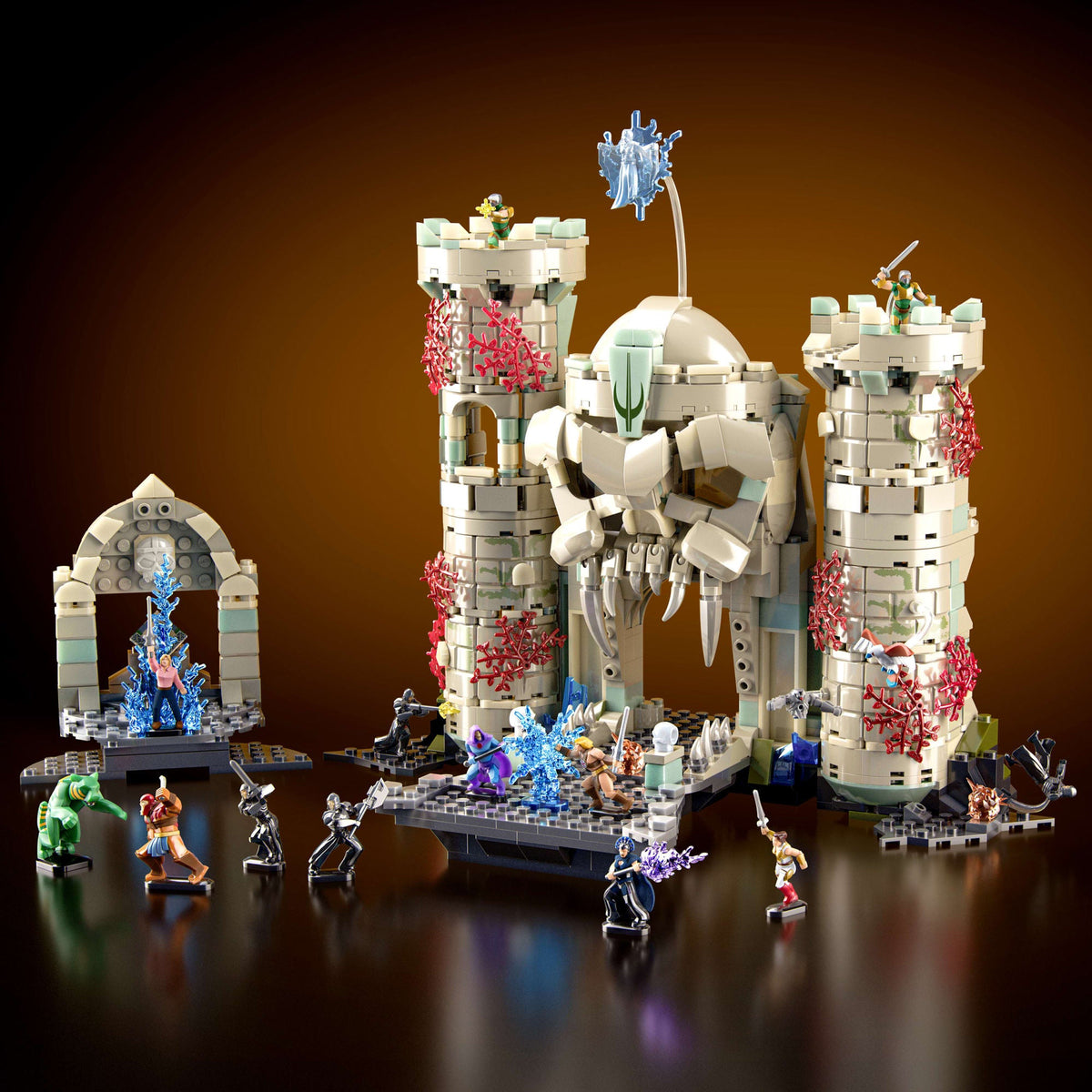 Coffret de Construction La Bataille du Château de Grayskull Mattel Brick Shop