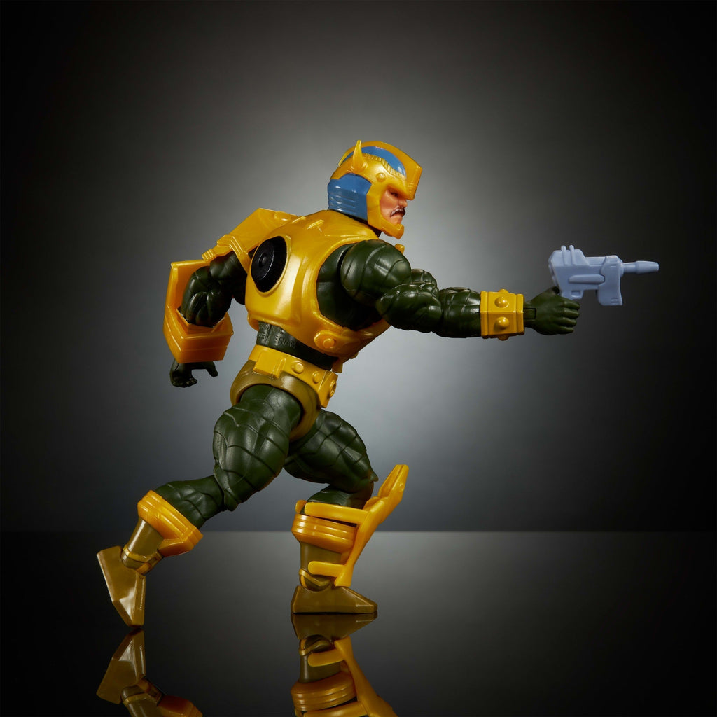 Masters Of Universe Origins & Transformers Bumblebee Armor Man At Arms Action Figure, MOTU 5.5 Inch Toy