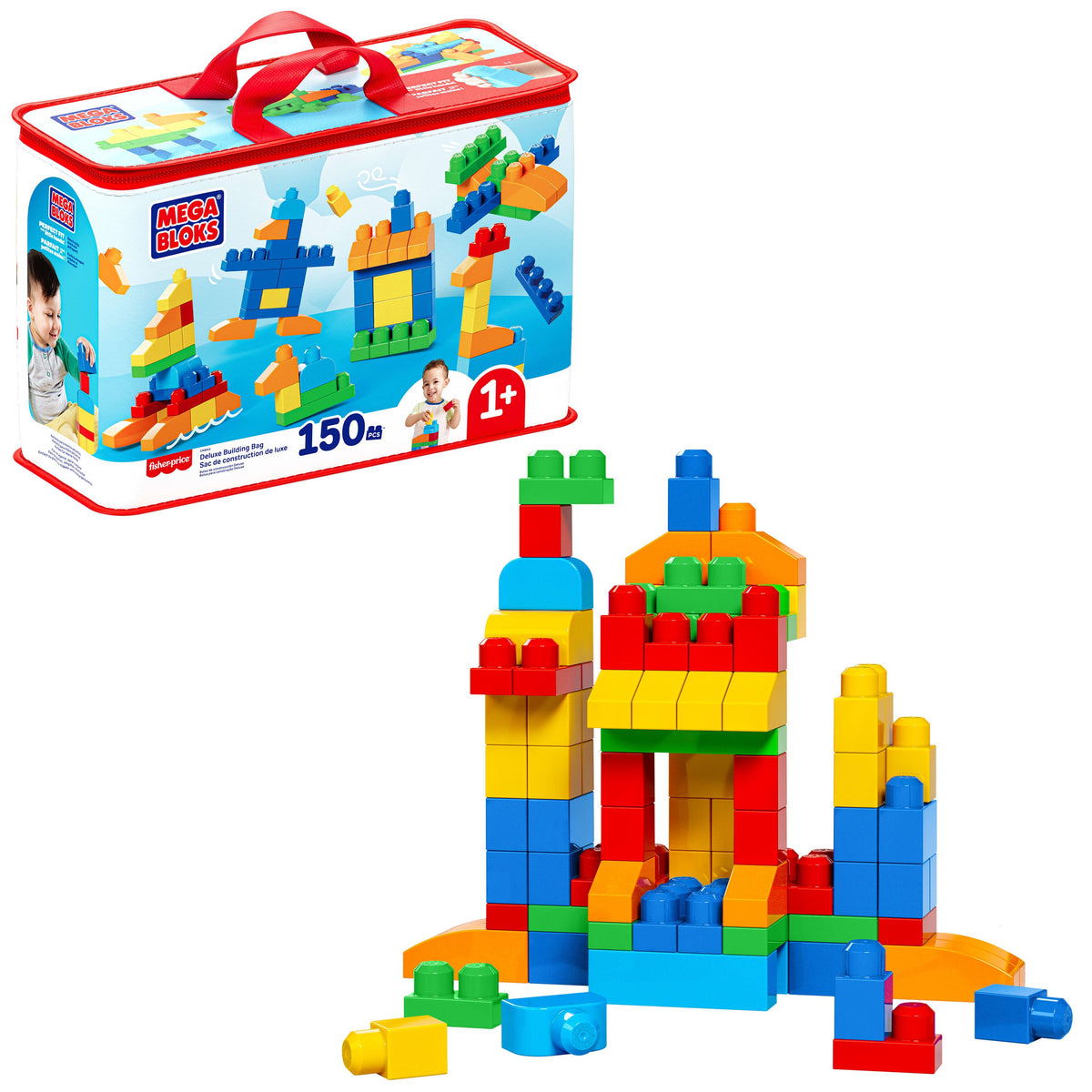 Mega Bloks Juguete de Construcción bolsa clásica con 150 bloques