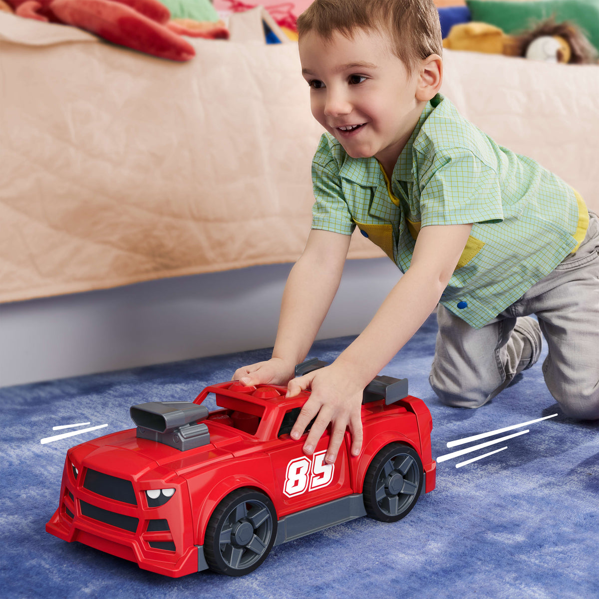 Mega Bloks Jogo de Construção 3 em 1 Carro Monte e Acelere