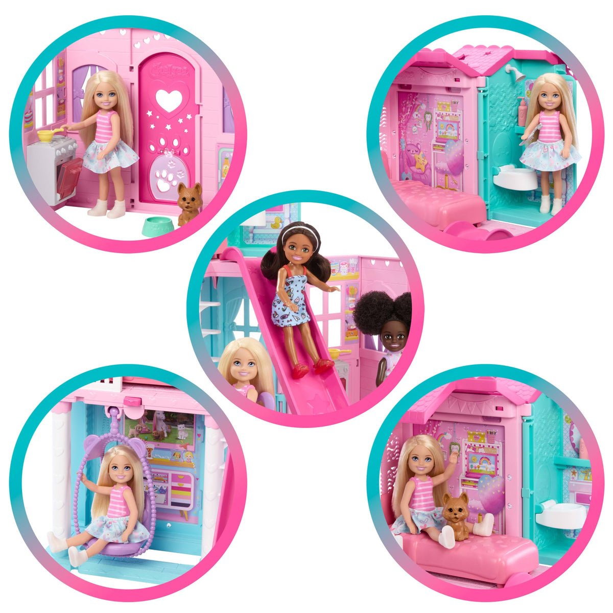 Barbie-Coffret La Maison Transformable de Chelsea-Avec Accessoires
