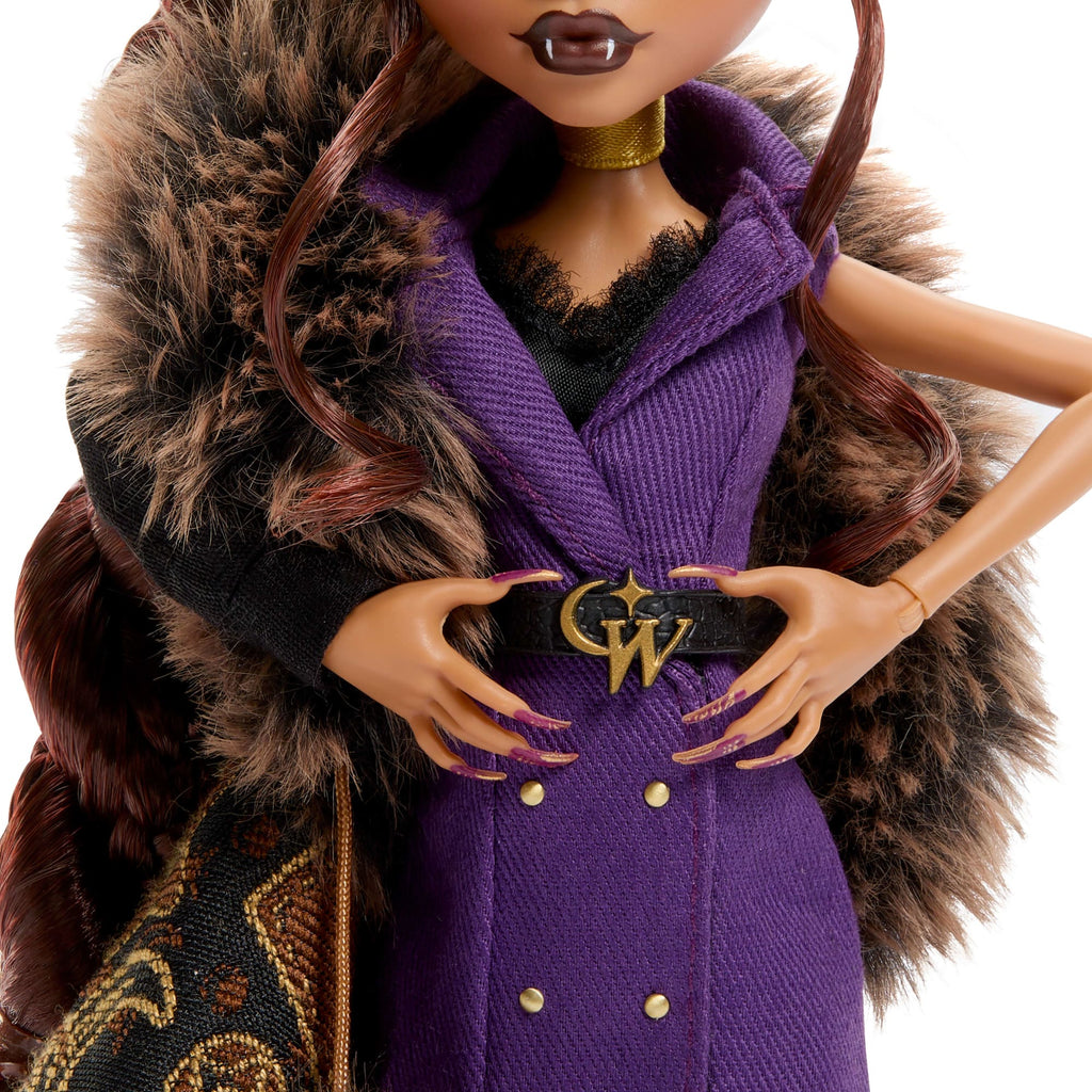Monster High Clawdeen Wolf House Of Wolf Doll in High Fashion Coat With Premium Accessories