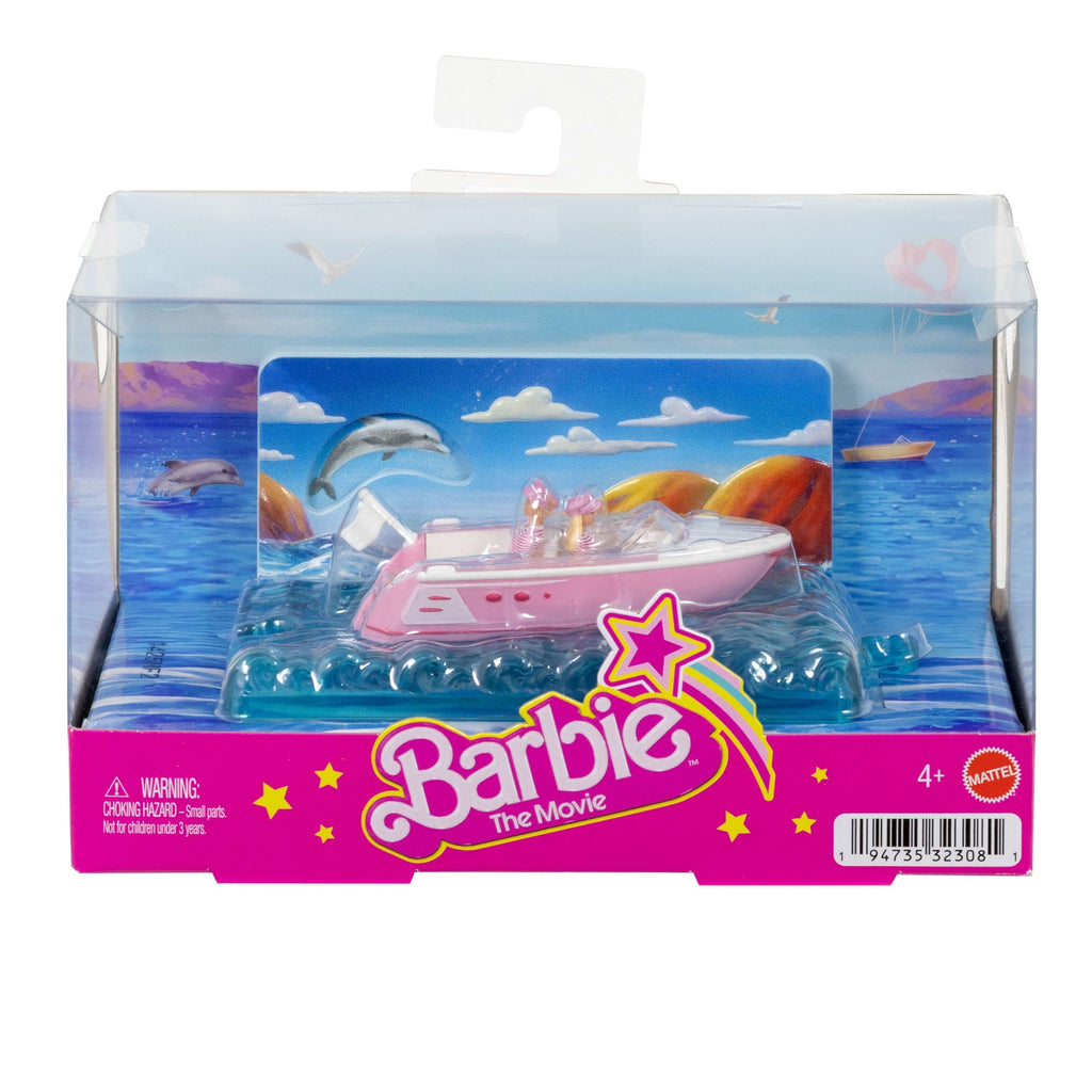 Barbie Mini BarbieLand Veículo para Boneca O Filme Barbie e Ken em um barco