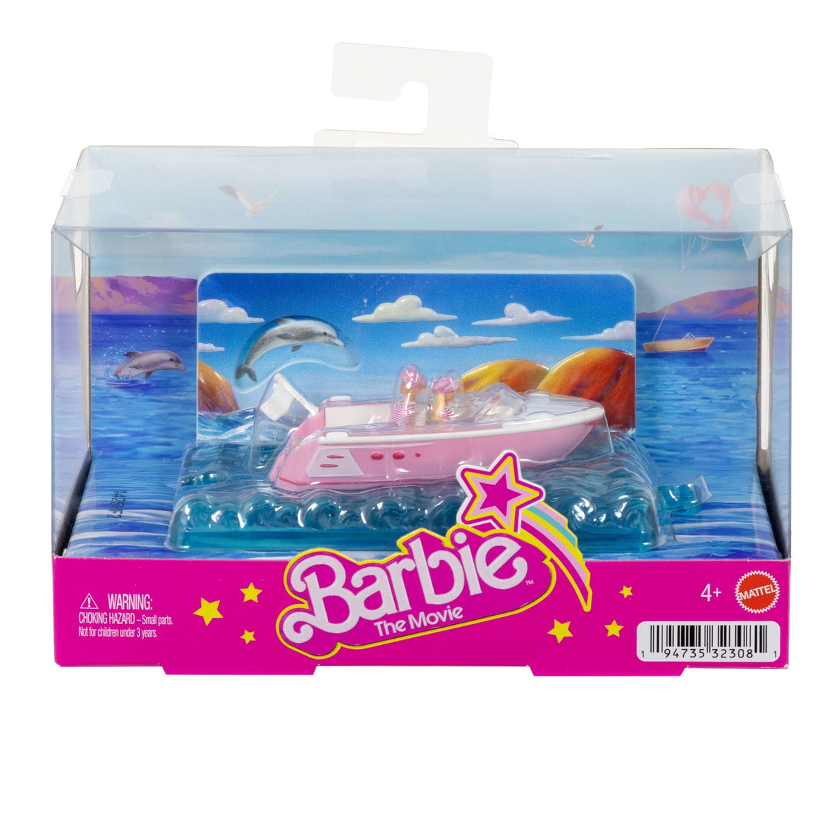 Barbie Mini BarbieLand Veículo para Boneca O Filme Barbie e Ken em um barco