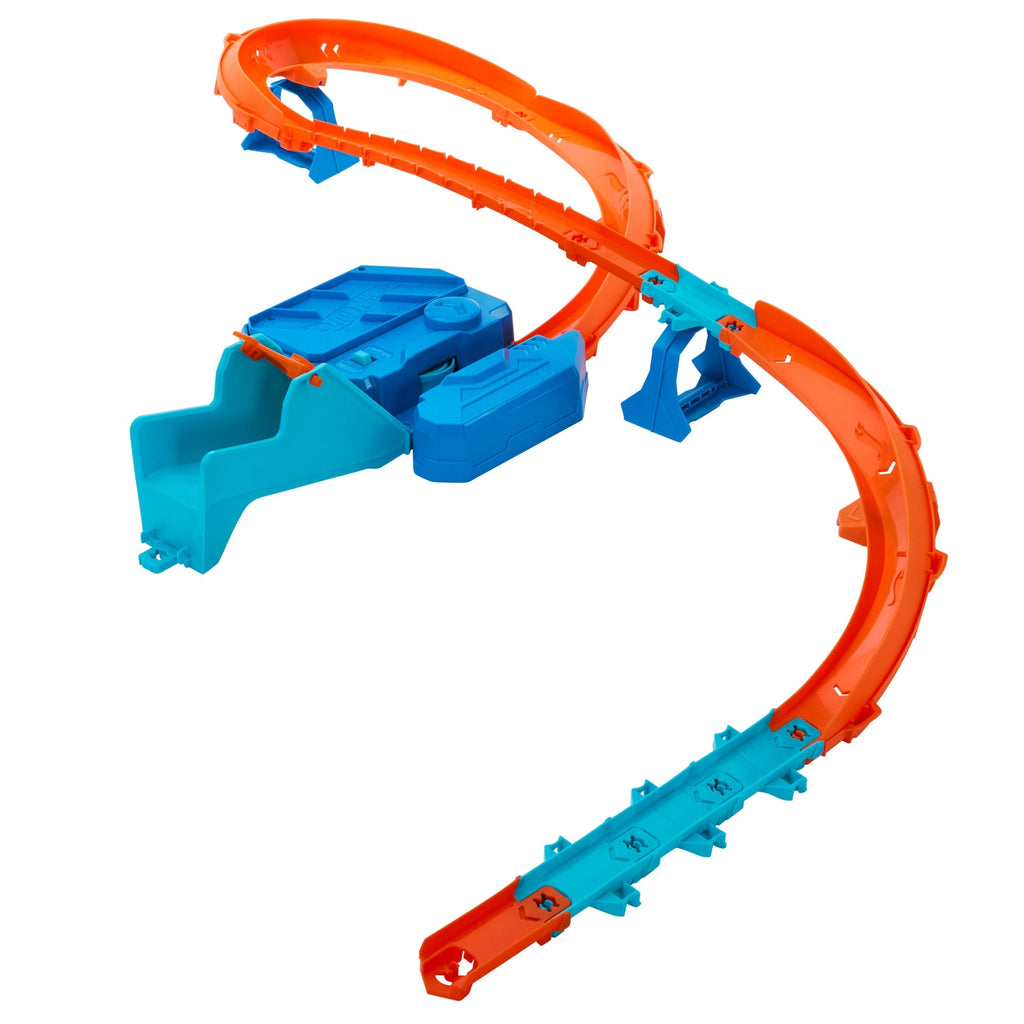 Hot Wheels Track Creator Boosted Jump Speedway Set With 1:64 Scale Toy Car & Motorized Booster