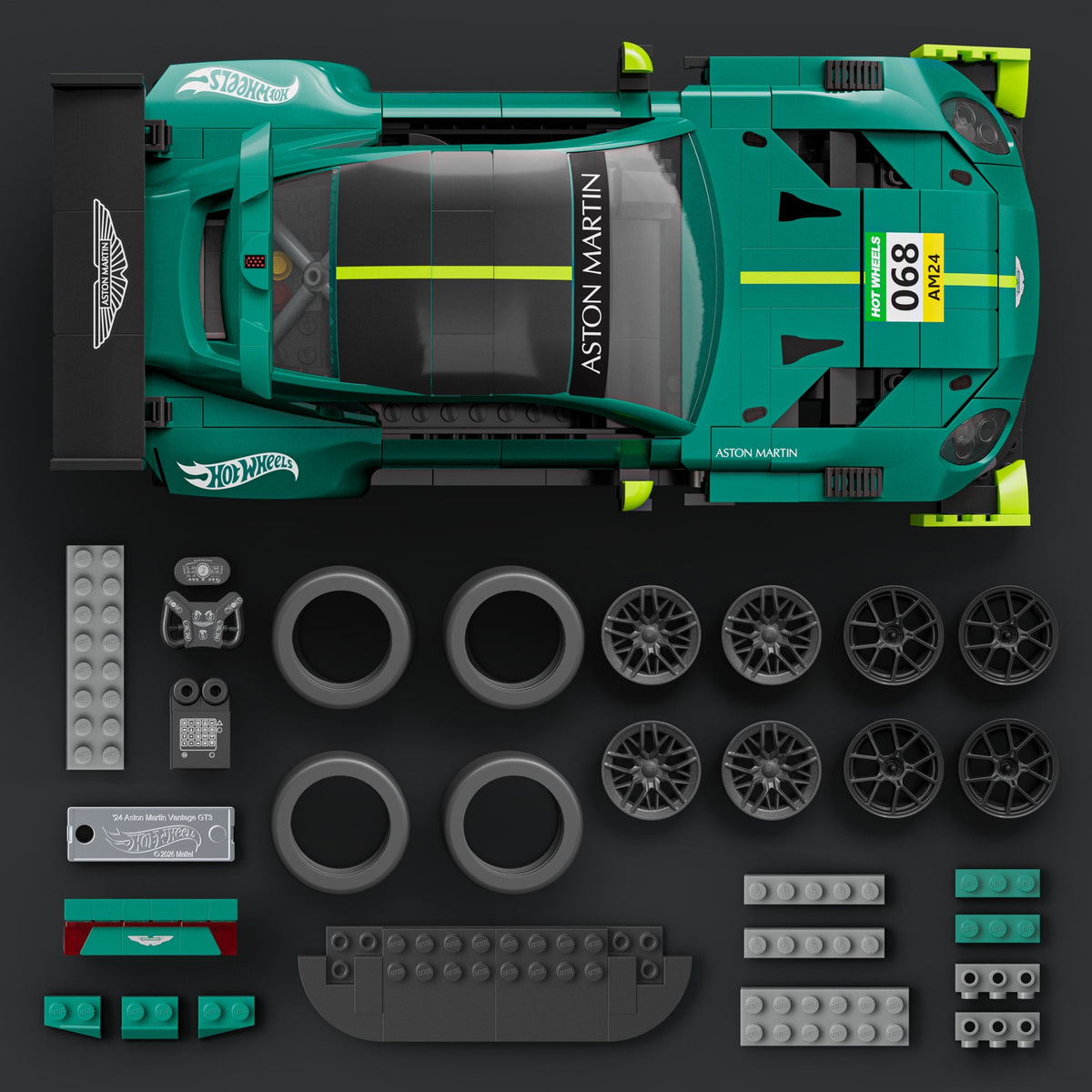 Mattel Brick Shop Mattel Brick Shop Jogo de Construção '24 Aston Martin Vantage GT3