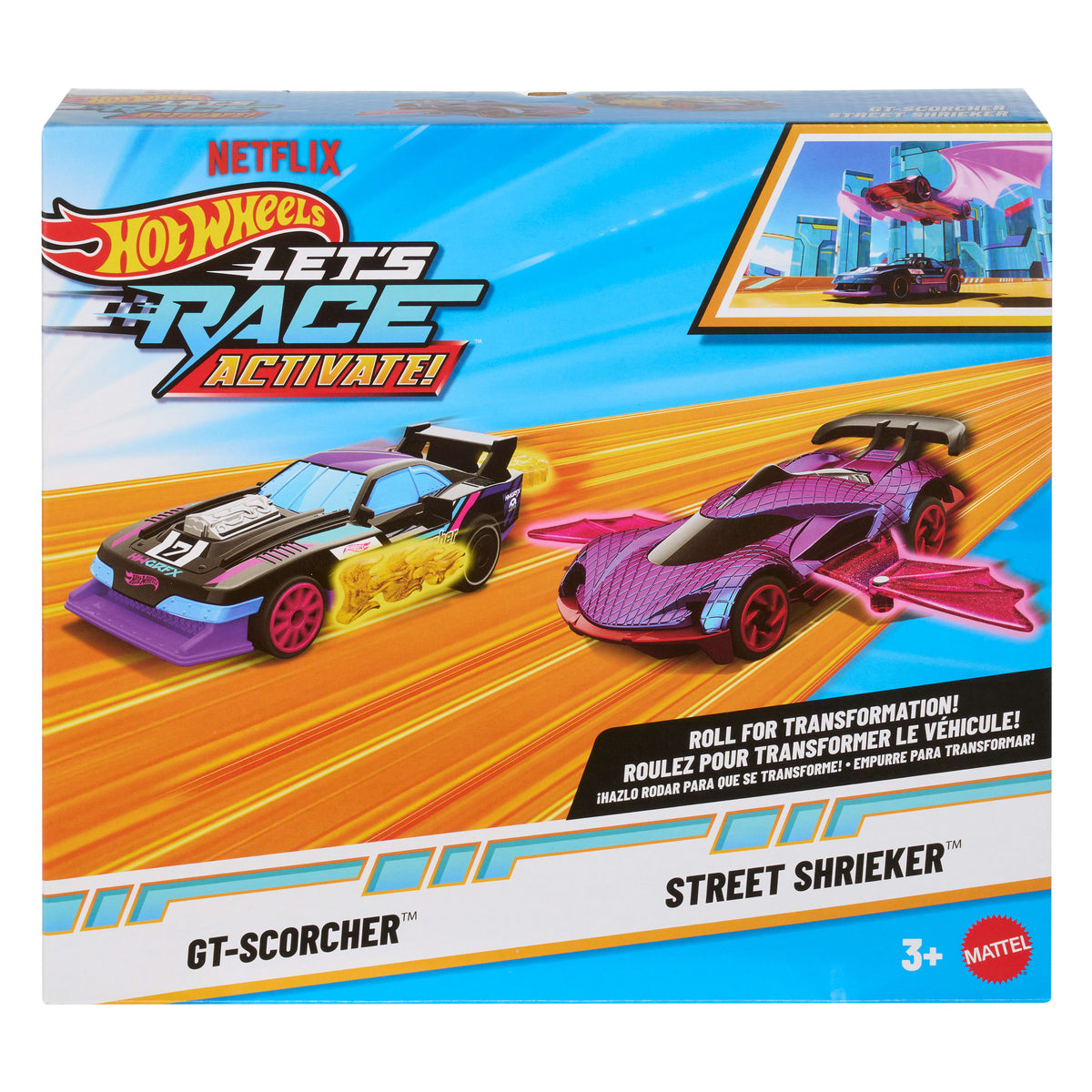 Hot Wheels Let's Race Vehículo de Juguete Paquete de 2 Autos