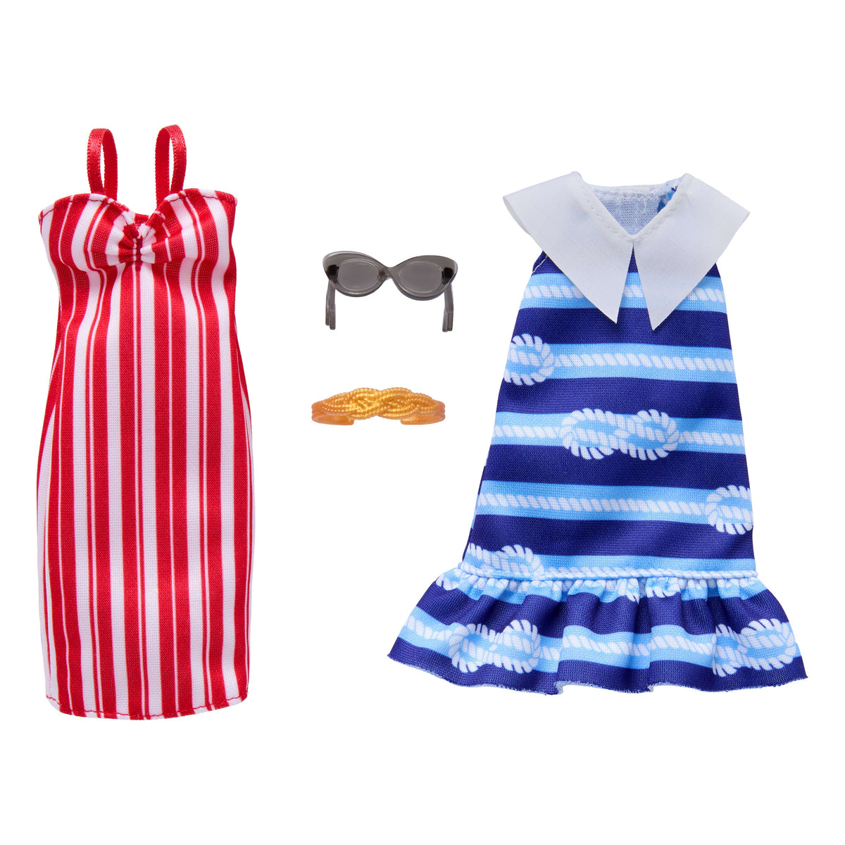 Barbie Fashions 2-Pack Clothing Set, 2 Outfits For Barbie Doll With 2 Dresses, And Accessories