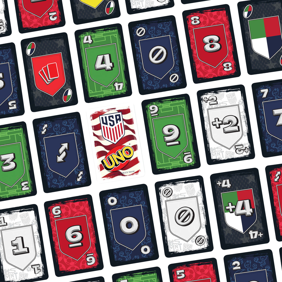 UNO Us Men's National Team Card Game For Kids & Family Night