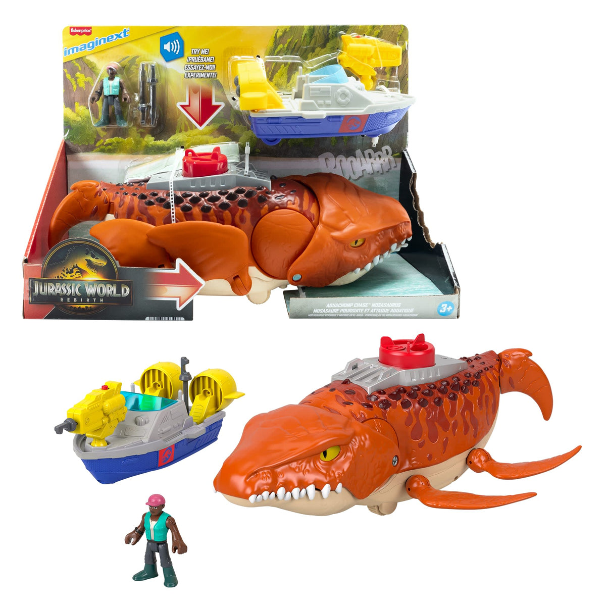 Imaginext-Mosasaure Attaque Aquatique Jurassic World: Renaissance