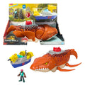 Imaginext Jurassic World Dinossauro de Brinquedo Rebirth Mosasaurus Caça e Morde