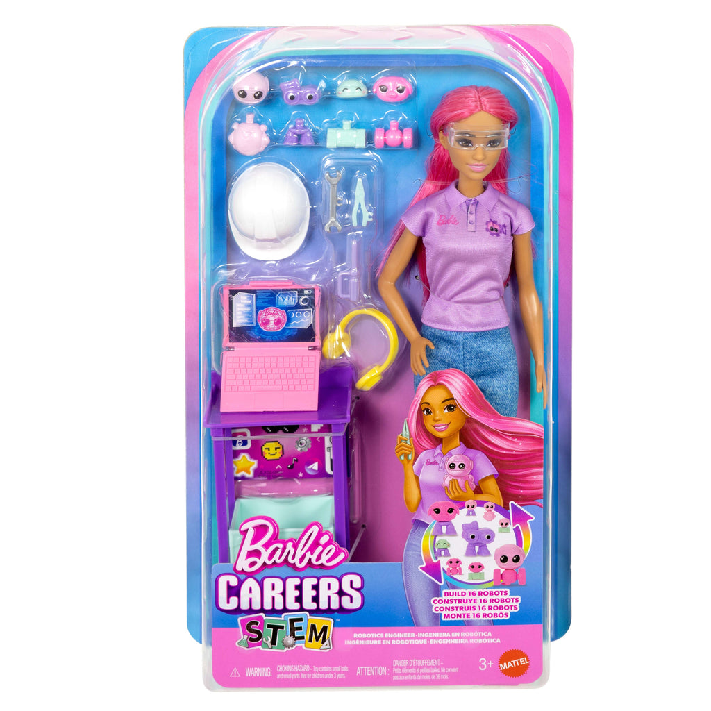 Barbie Careers Fashion Doll, Stem Robotics Engineer With Outfit & Accessories, Make Your Own Robot