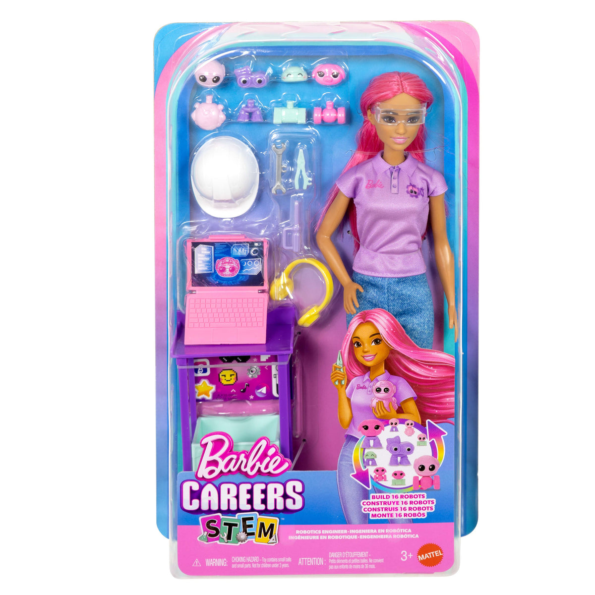 Barbie Careers Fashion Doll, Stem Robotics Engineer With Outfit & Accessories, Make Your Own Robot