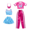 Barbie Fashions 2-Pack, 2 Outfits For Barbie Doll With Skirt, Pants, 2 Tops  & Accessories