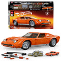 Mattel Brick Shop Hot Wheels ’71 Lamborghini Miura P400 Sv Building Toy Kit (1523 Pieces), For Collectors