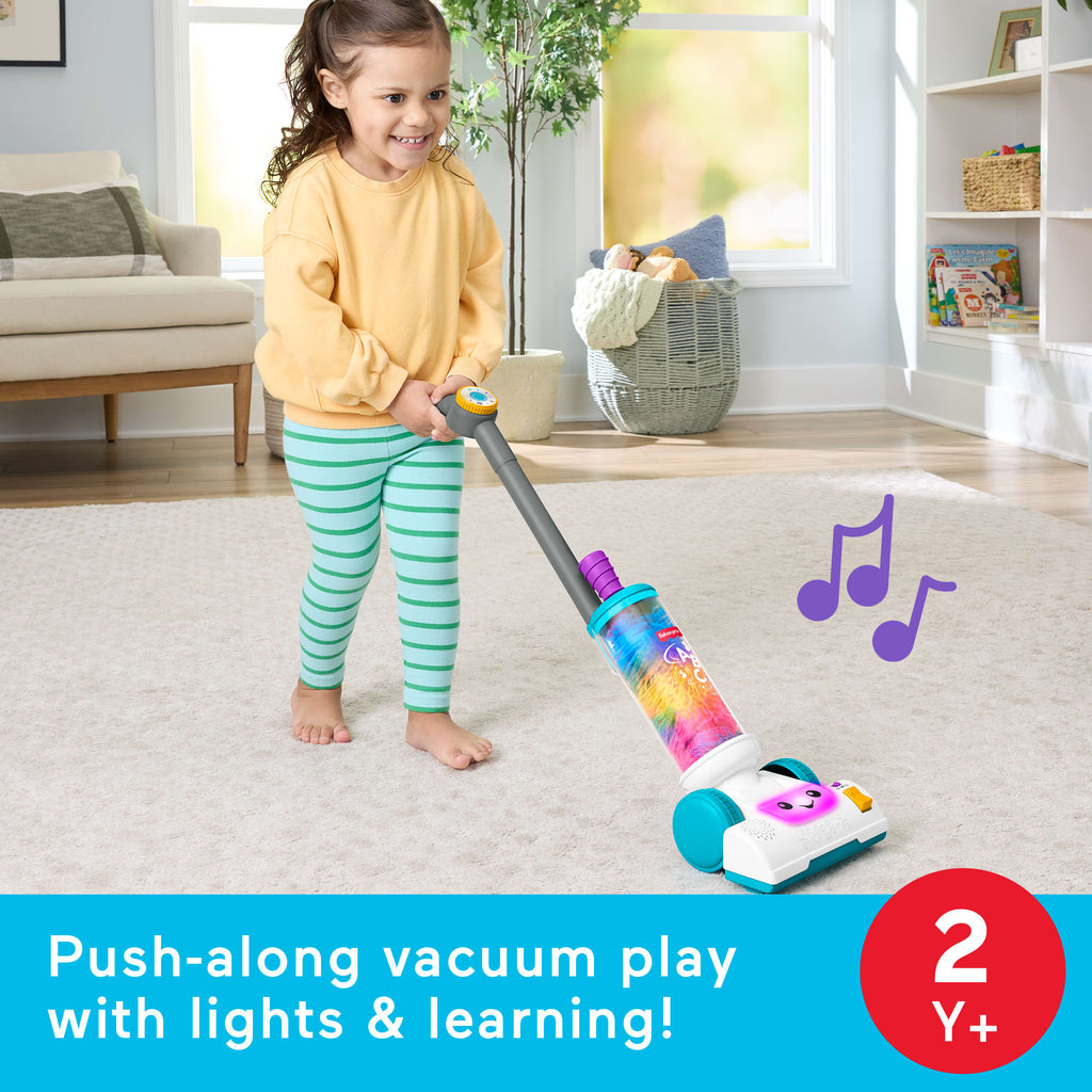 Fisher-Price Laugh & Learn 2-In-1 Vacuum Toddler Electronic Learning Toy With Lights & Music