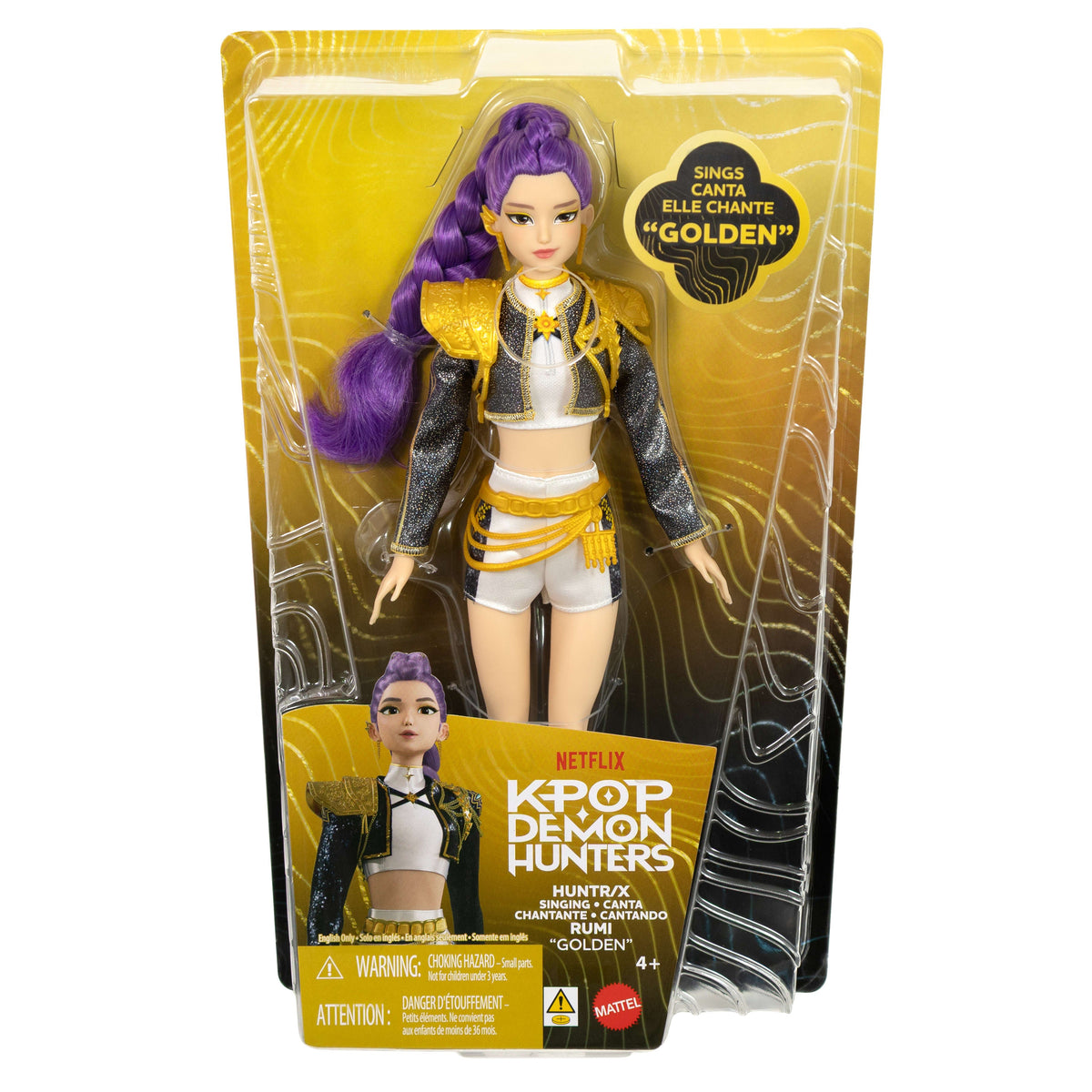 Poupée Chantante Rumi Golden de Huntr/X KPop demon Hunters