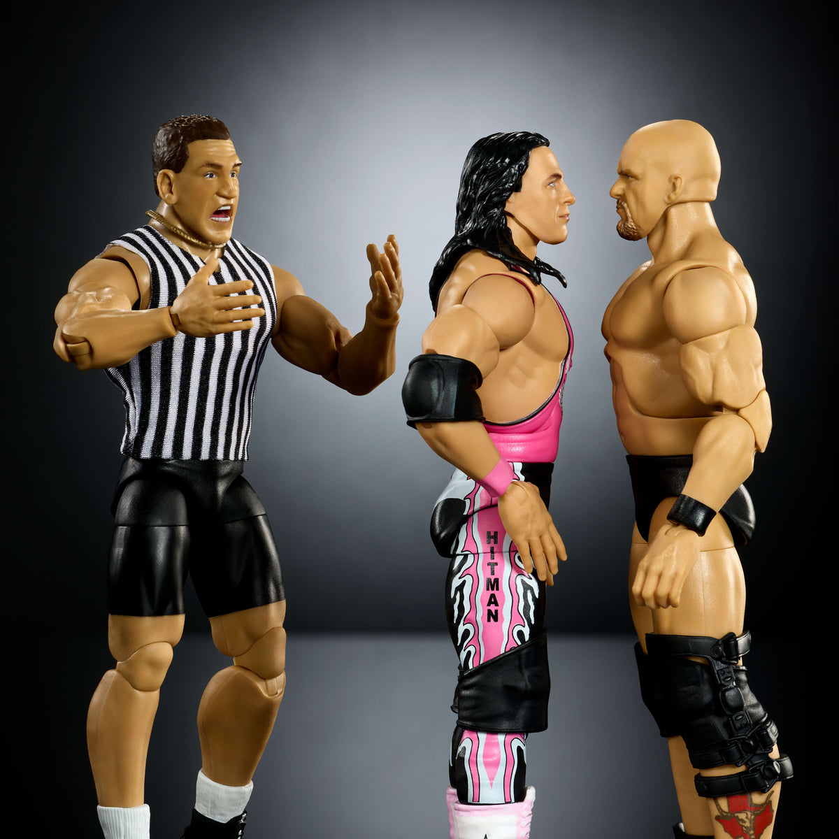 WWE Elite Legacy Submission Match 3 Action Figures & Accessories Set, 6-Inch Collectible