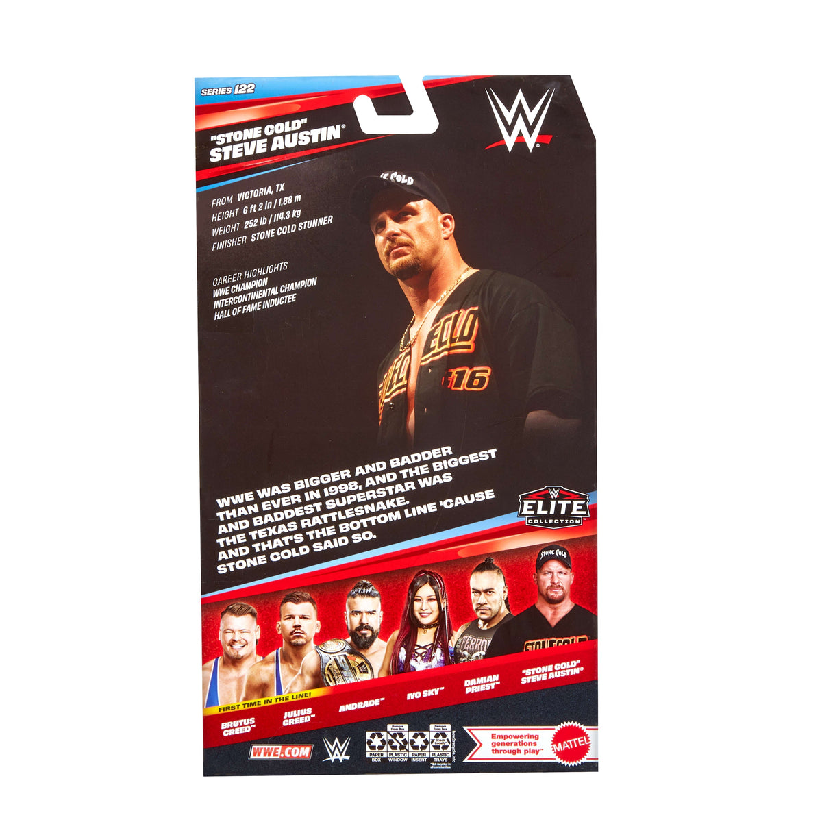 Wwe Figurine Articulée Élite Stone Cold Steve Austin