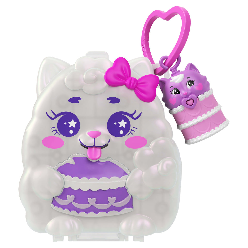 Polly Pocket Conjunto de Brinquedo Compacto Bolo Gatinho