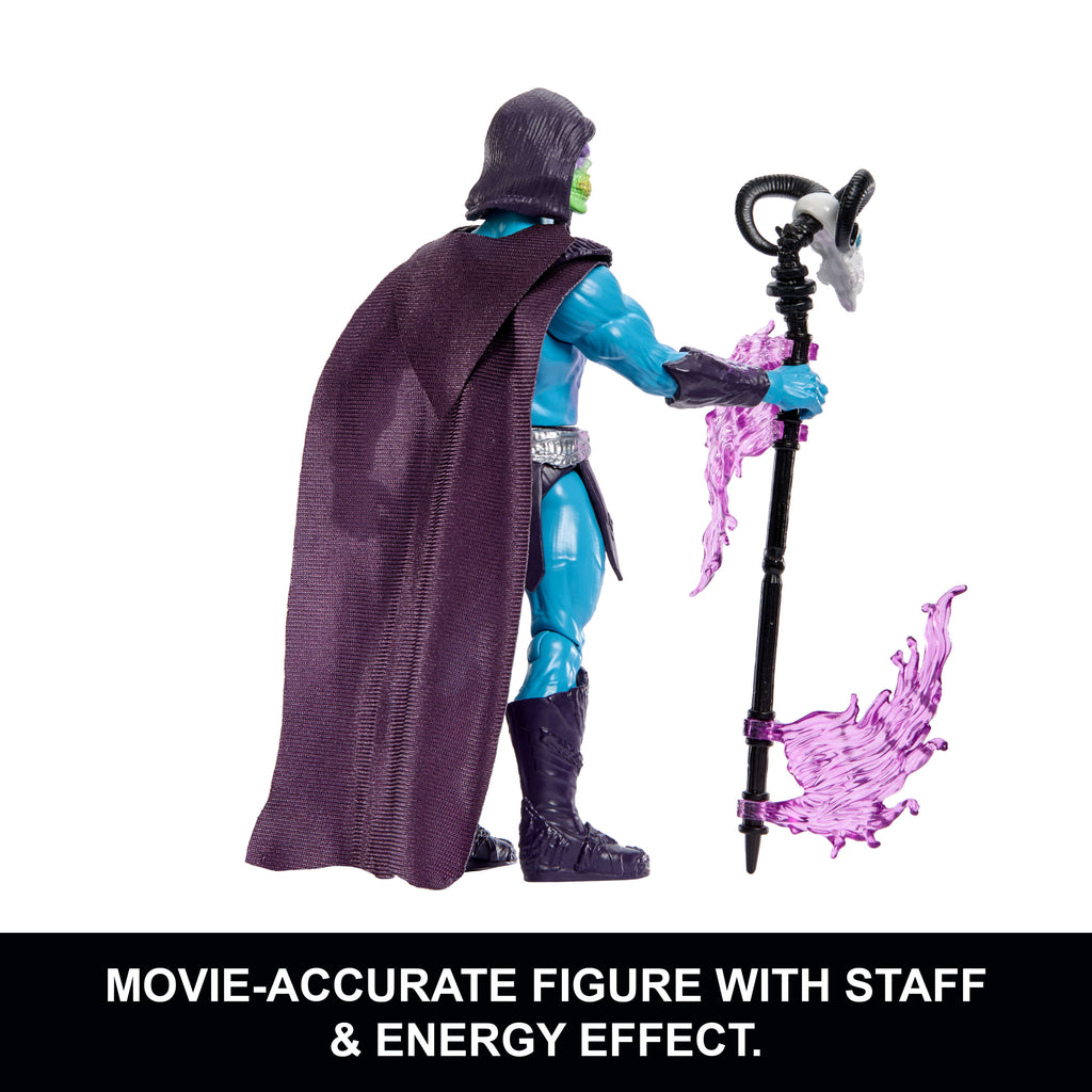 Masters Of The Universe Skeletor Havoc Staff Attack Feature Figure, 5.5 Inch Twist & Release Toy