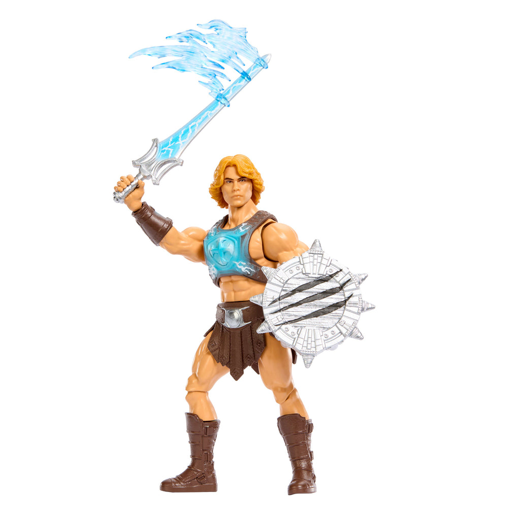 Masters Of The Universe He-Man Power Sword Slash Feature Figure Toy, 5.5 Inch Twist & Release Action