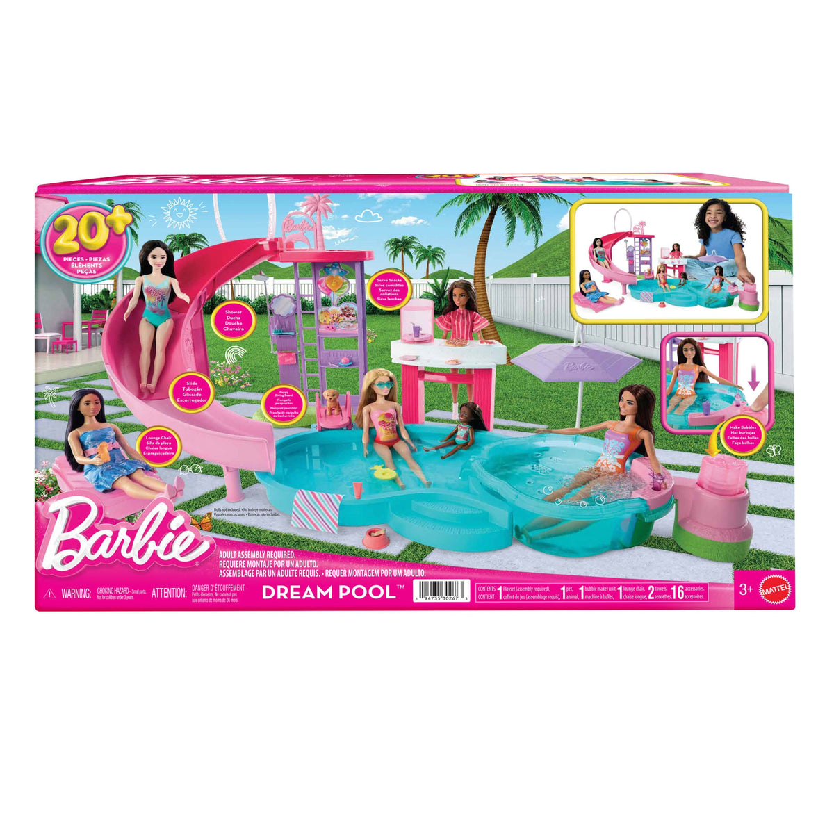 Barbie-Coffret Piscine de Rêve