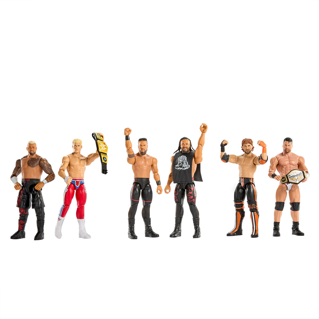 WWE Main Event Showdown Cody Rhodes vs Solo Sikoa Action Figures Set, Series #24, 6-Inch Collectibles