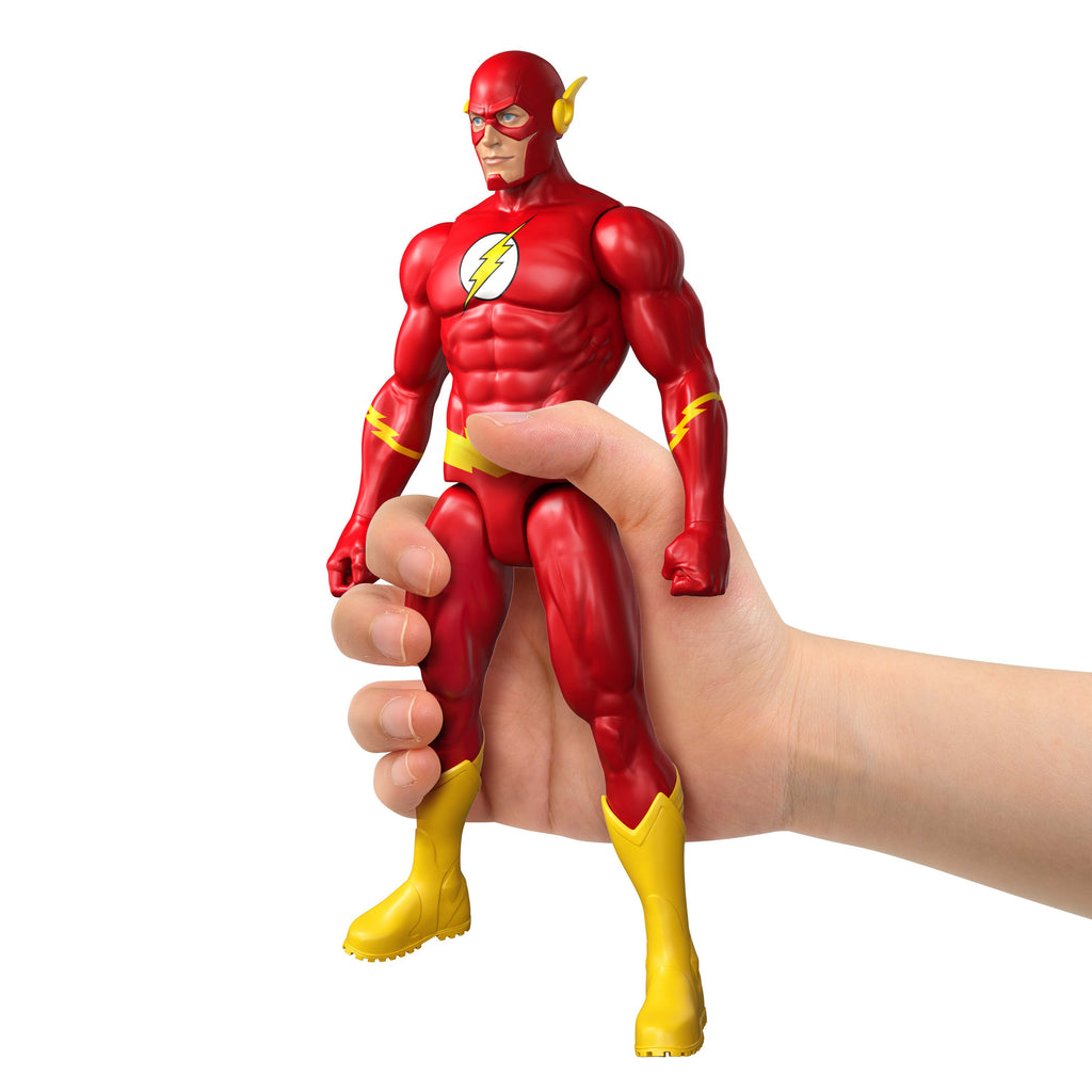 DC 12 Inch The Flash Action Figure, Classic Super Suit, 7 Points Of Articulation