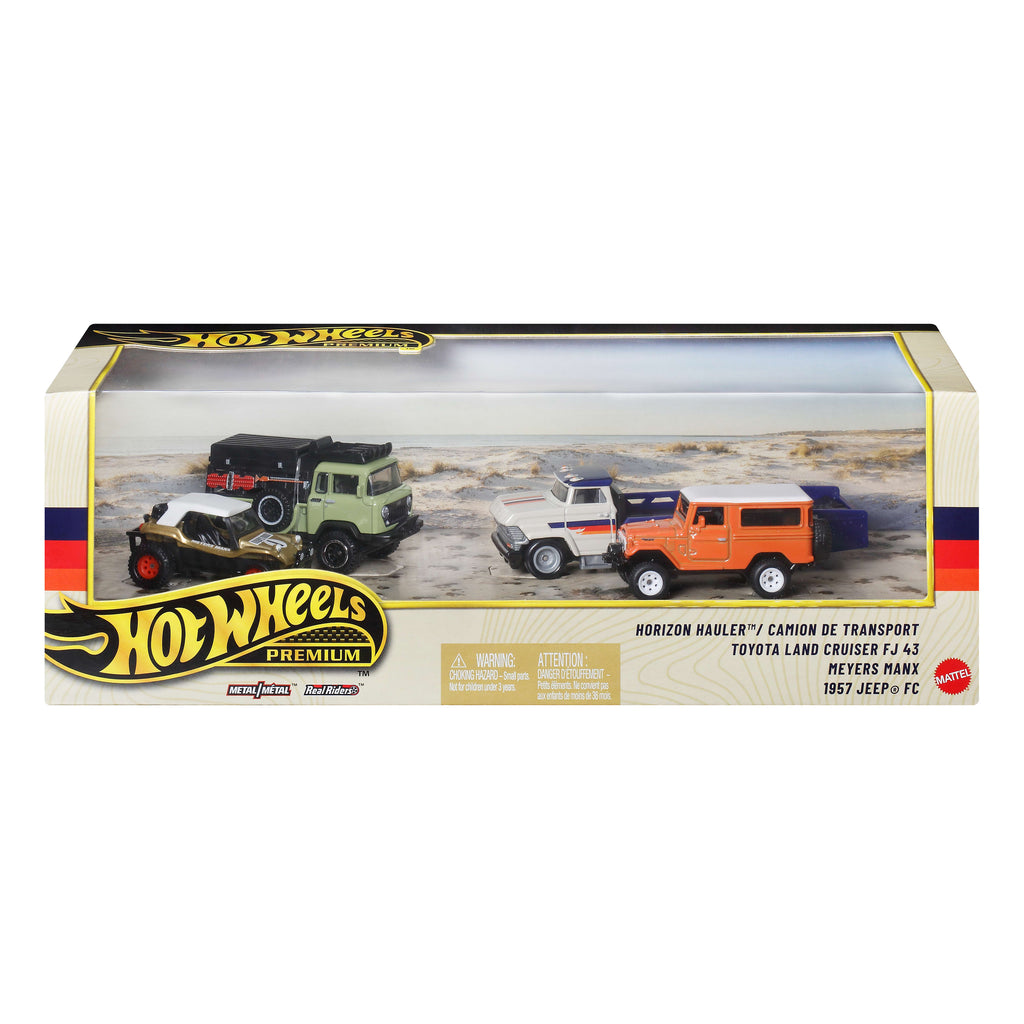 Hot Wheels Collector Vehículo de Colección paquete premium de 4 autos todo terreno