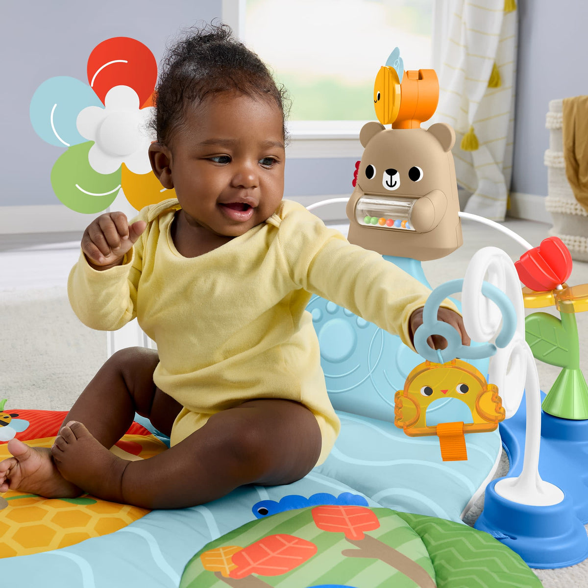 Fisher-Price-Tapis D’Activités 3 en 1 Jeu Avec Les Pieds-Nouveau-Né