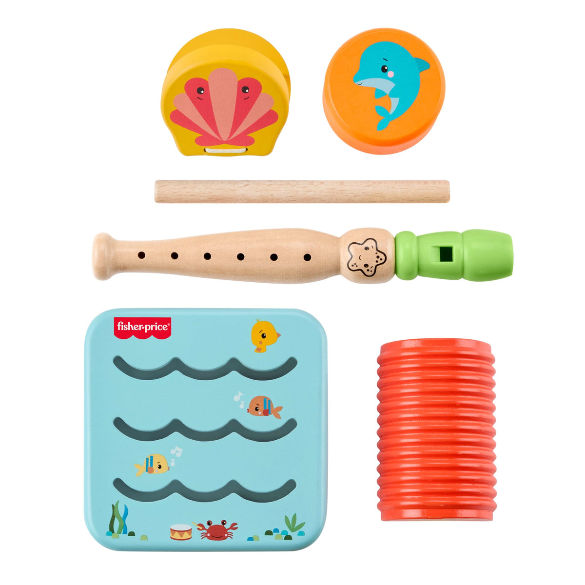 Coffret Cadeau Musical en Bois Amis de L’Océan Fisher-Price®