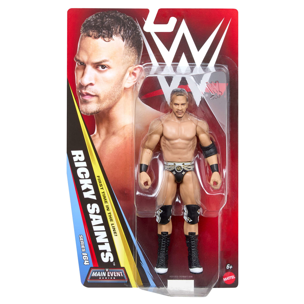 WWE Ricky Saints Action Figure, Main Event Series #164, 6-Inch Collectible With Articulation