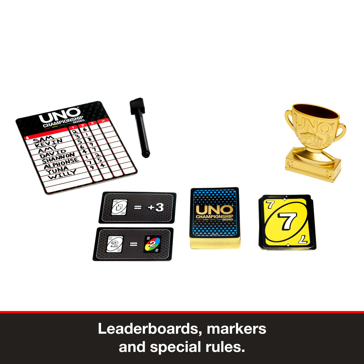 UNO Championship Series Expanded Tournament Set Card Game For Large Groups Of 6 To 30 Players.