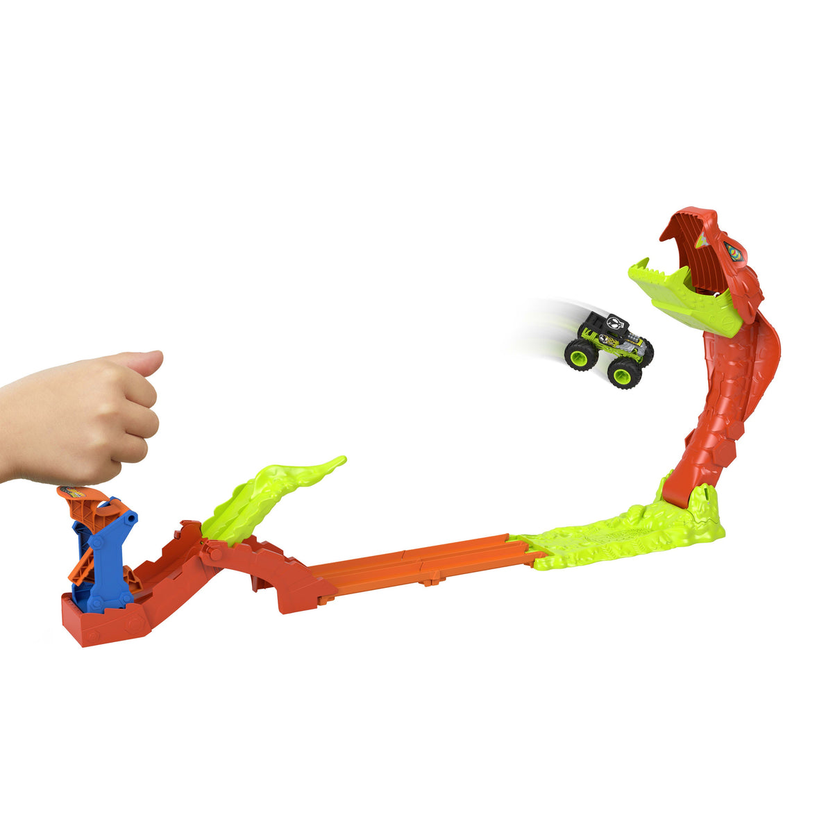 Hot Wheels Monster Trucks Pista de Juguete mordida de serpiente