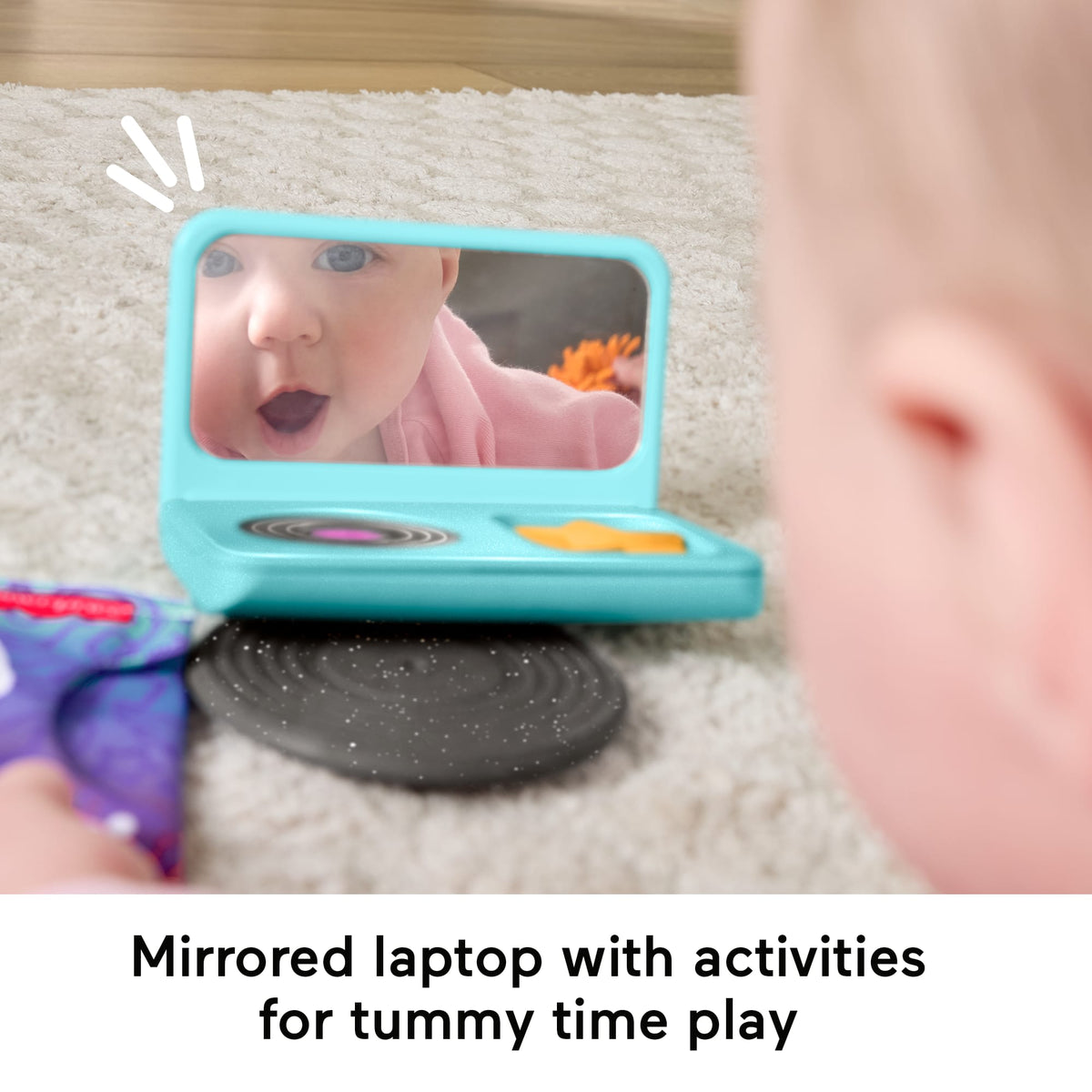 Fisher-Price Mini Me Moments DJ Gift Set, 6-Piece Sensory Baby Toys For Newborn Play