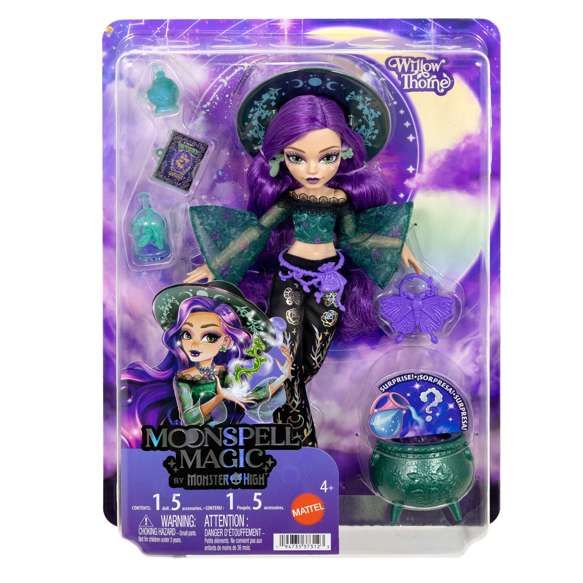 Monster High-Poupée Willow Thorne-Avec Accessoiress
