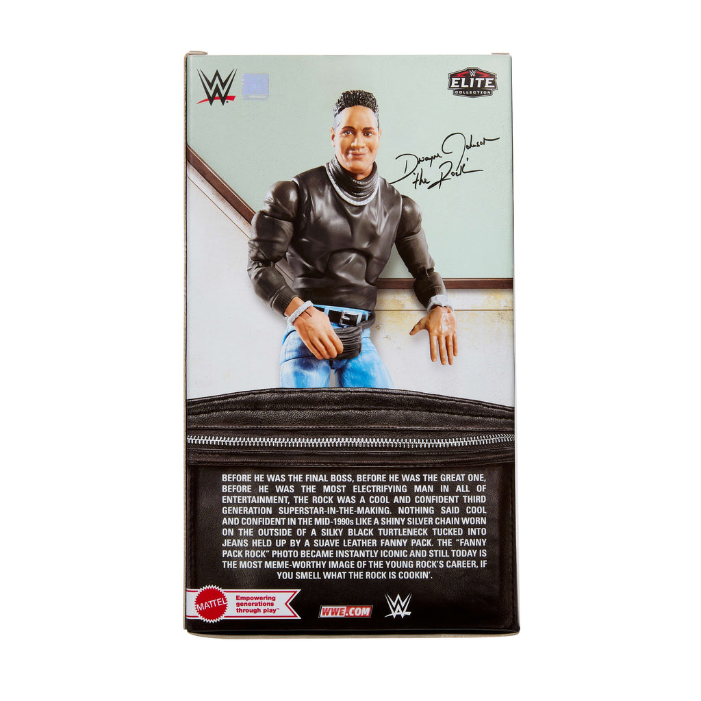 WWE Elite Collection The Rock Action Figure & Accessories, 6-inch Collectible Set