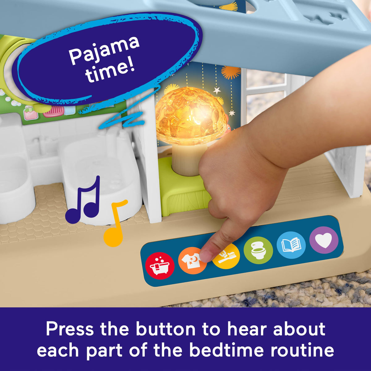 Fisher-Price Big Little Feelings Bedtime Routine Play Kit, Set Of Learning Toys & Tips For Toddlers & Kids