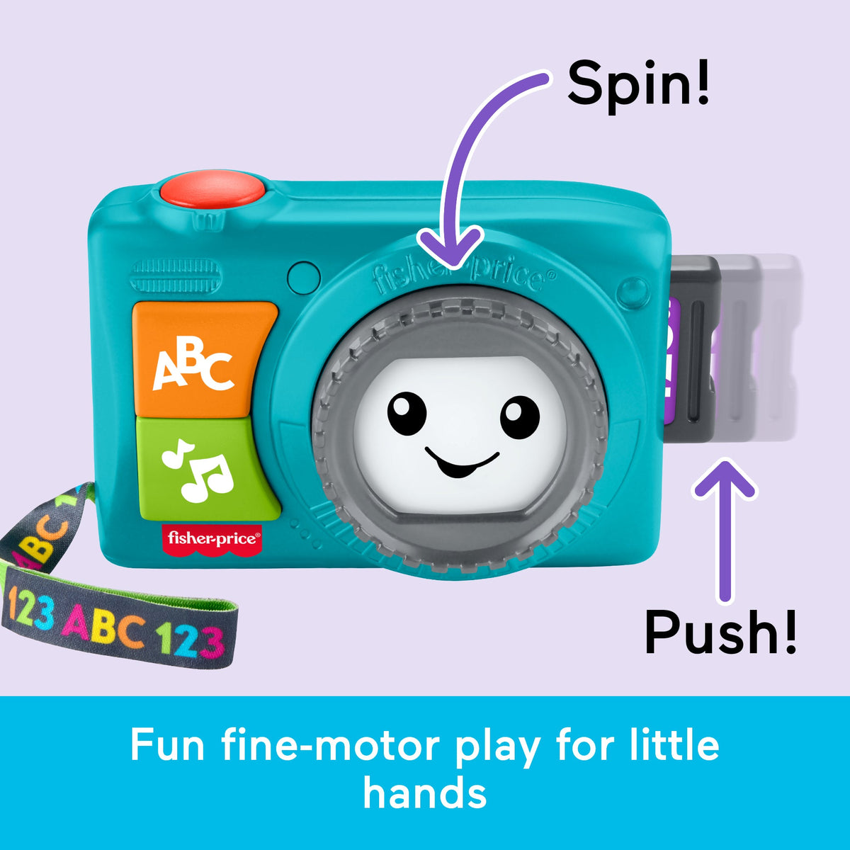 Fisher-Price Laugh & Learn Light-Up Camera Musical Baby & Toddler Learning Toy
