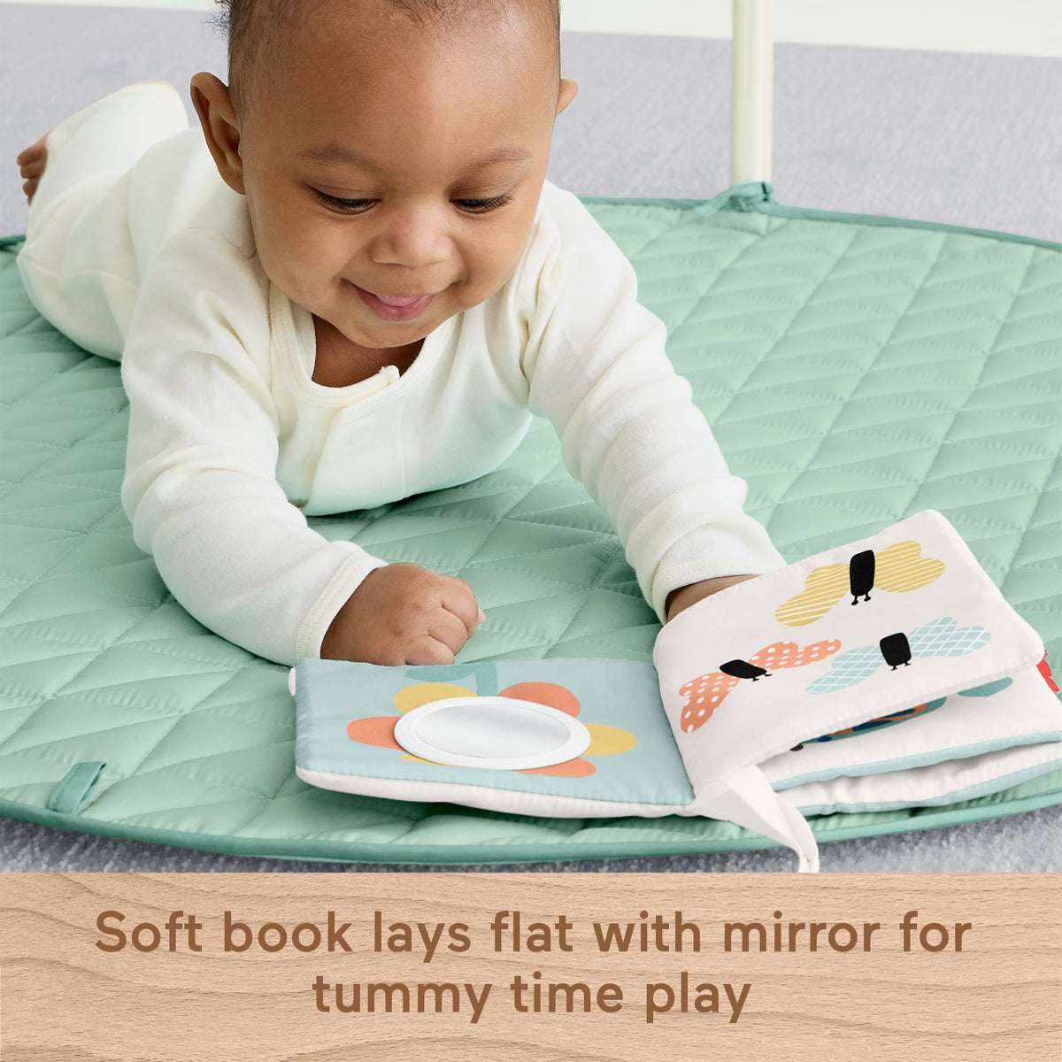 Fisher-Price Wooden Lay And Play Deluxe Activity Gym Baby Playmat With Developmental Toys
