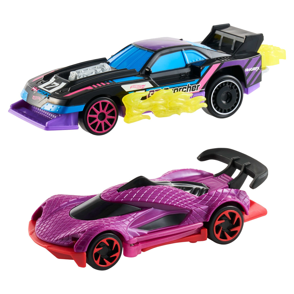 Hot Wheels Let's Race Activate! 2-Pack, Gt-Scorcher & Street Shrieker Toy Cars With Surprise Reveal