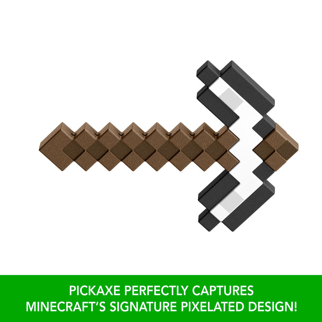Minecraft Iron Pickaxe Battle Toy, Kid-Sized For Role-Play & Costumes, Inspired By The Video Game