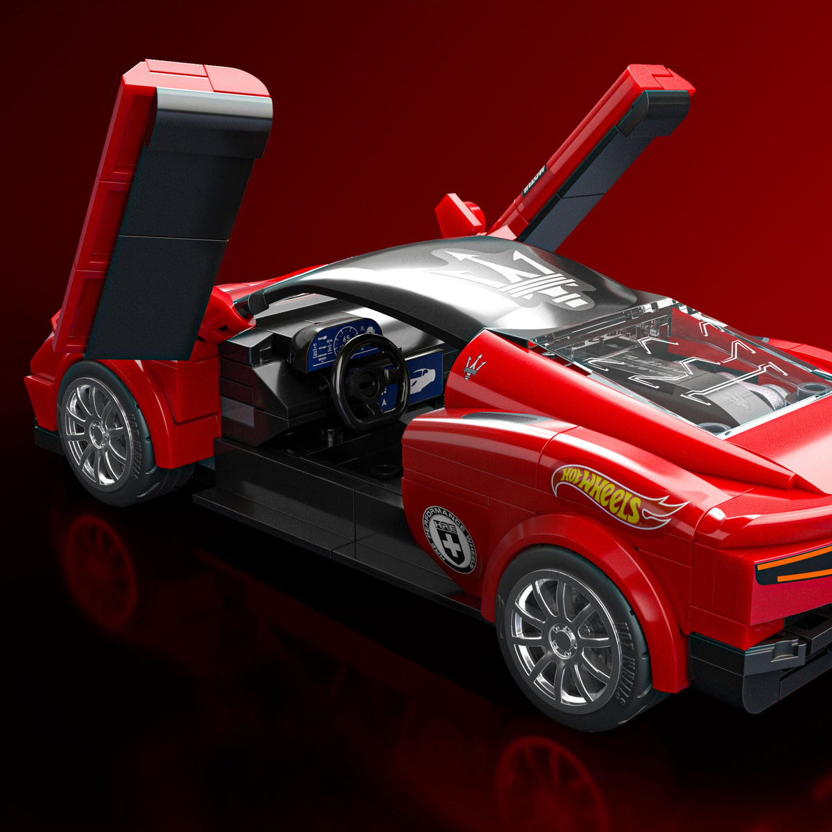 Mattel Brick Shop Hot Wheels Juguete de Construcción Speed Maserati MC20