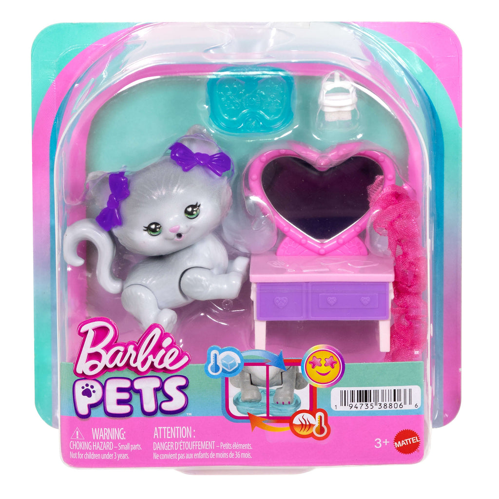 Barbiedream Squad Pet Kitty And Vanity With Color-Changing Accessories