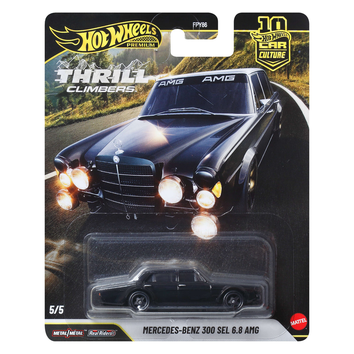 Hot Wheels Car Culture Premium 1:64 Scale Die-Cast Toy Mercedes-Benz 300 Sel 6.8 Amg