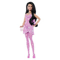 Barbie Fashionista Boneca Barbie Fashionista Deluxe Style Boneca com Vestido Rosa com Cabelo Solto